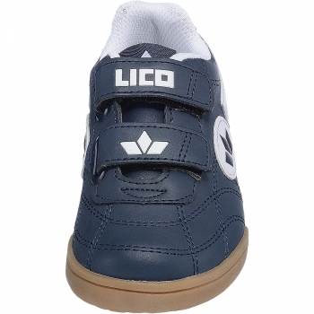 Lico Hallensportschuhe Bernie V mit Klett - Kinder - Marine-Weiss